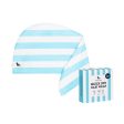 Dock & Bay - Quick Dry Hair Wraps - Tulum Blue Striped Online now