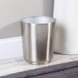 iDesign Austin Small Waste Can – Brushed Stainless Online now