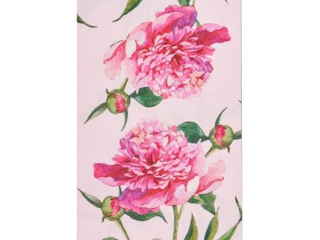 Sophistiplate Paper Guest Towels – Pack of 20 – Pink Peonies Online Sale