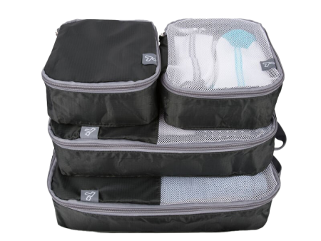 Soft Packing Cubes – Black – Set of 4 Online Hot Sale