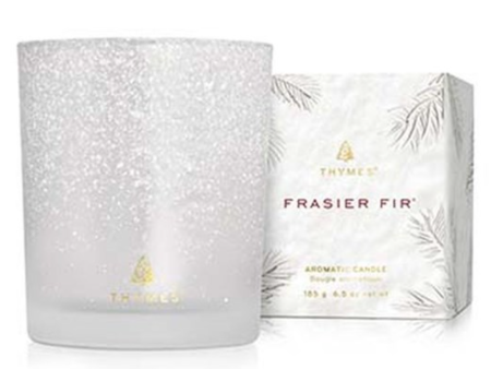 Thymes Frasier Fir Poured Scented Candle – Flocked Collection – 6.5oz on Sale