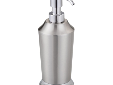 Prestin Soap Dispenser Brushed & Chrome Split Finish For Discount