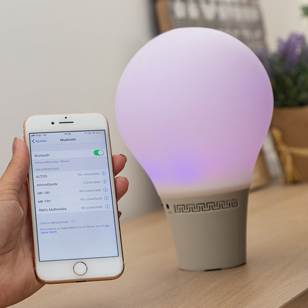 Silicone LED Touch Lamp with Speaker Silitone InnovaGoods Hot on Sale