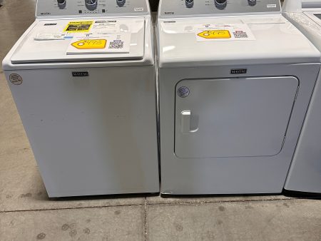 GREAT NEW MAYTAG ELECTRIC DRYER TOP LOAD WASHER LAUNDRY SET DRY12342 WAS13045 For Discount